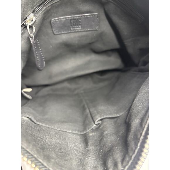 Frye black leather cross body / Top Handle Bag purse-tote-everyday bag- moto bag - Picture 15 of 16